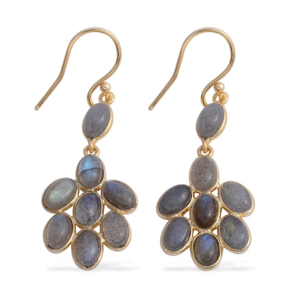 Labradorite Dangle Earrings - Picture 1 of 2